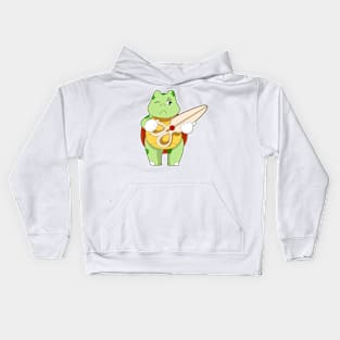 Turtle as Hairdresser with Scissors Kids Hoodie